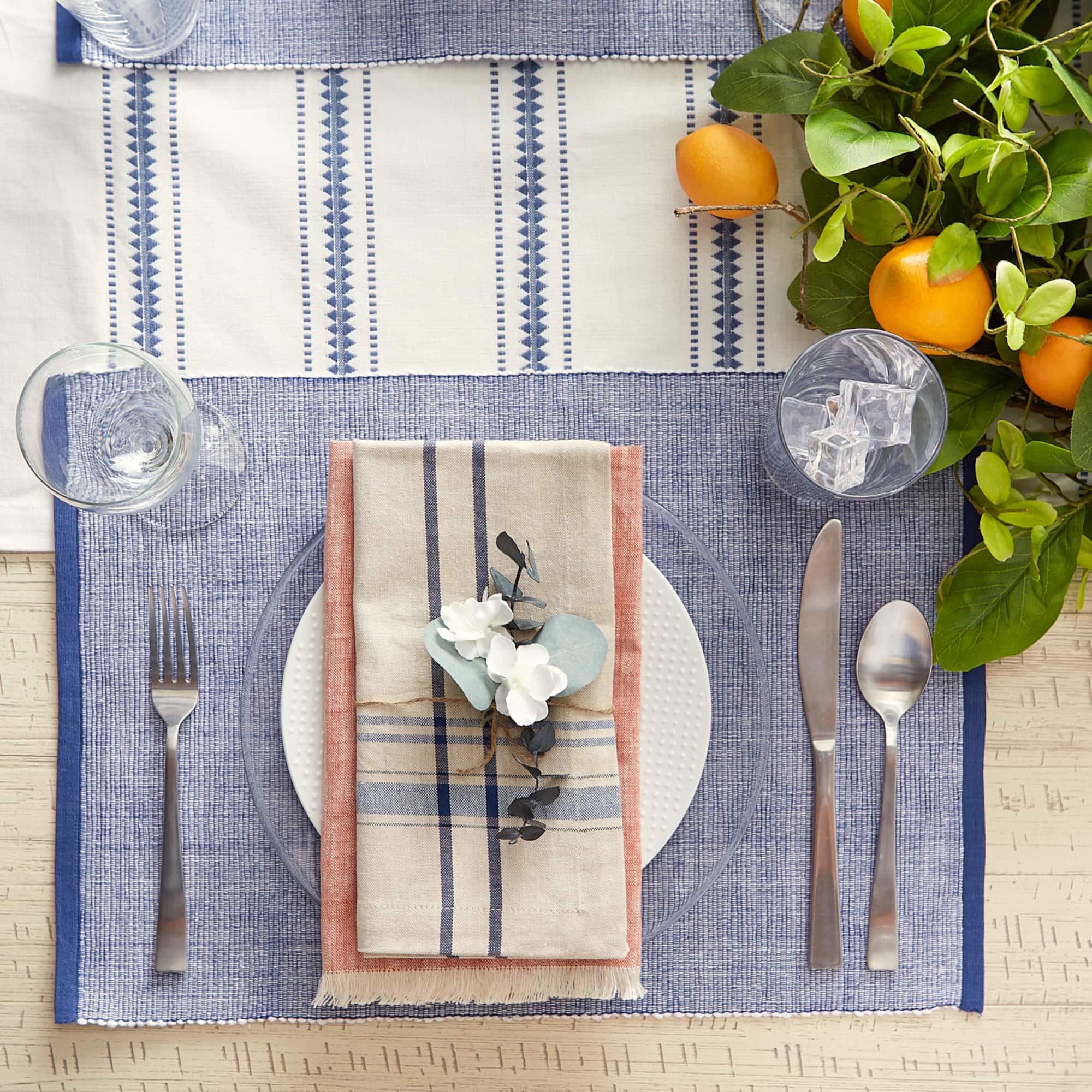 DII® Eco-Friendly Fine Ribbed Placemats